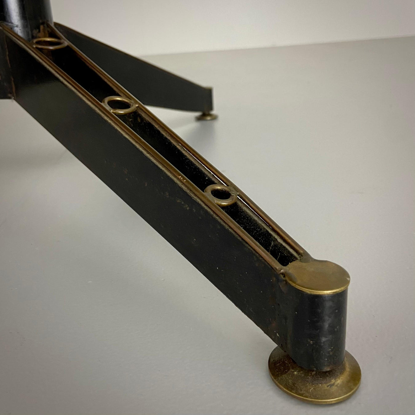 Carlo Ratti Dining Table in Wood and Metal, Italy, 1960's