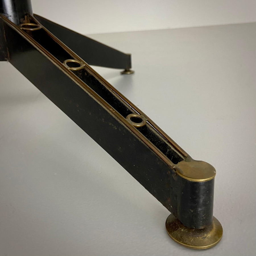 Carlo Ratti Dining Table in Wood and Metal, Italy, 1960's