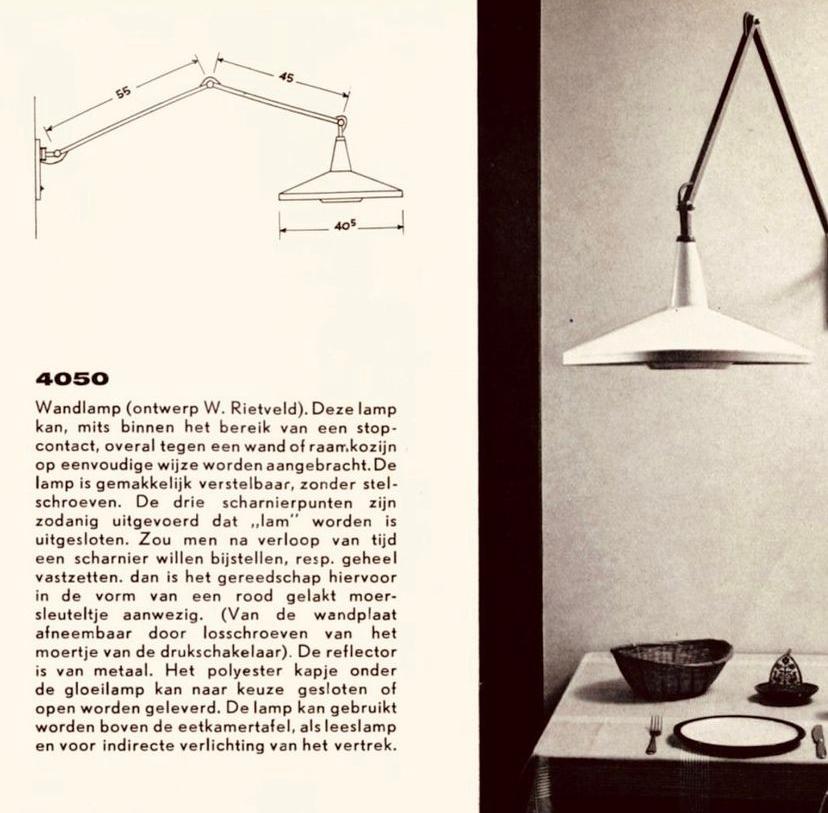 'Panama' Lamp by Rietveld and Cordemeyer in original painted Metal, 1955
