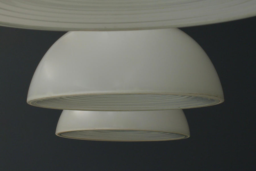 Set of 4 Mathieu Mategot for Holophane Ceiling Lamps in Metal and Glass, 1950's