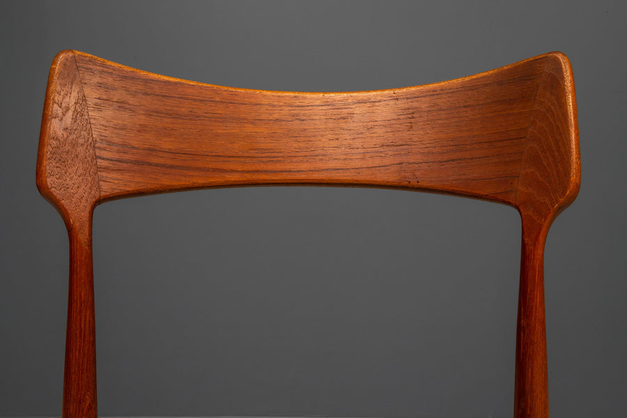 Set of 4 Dining Room Chairs by C. Linneberg for B. Pedersen, Denmark, 1970's