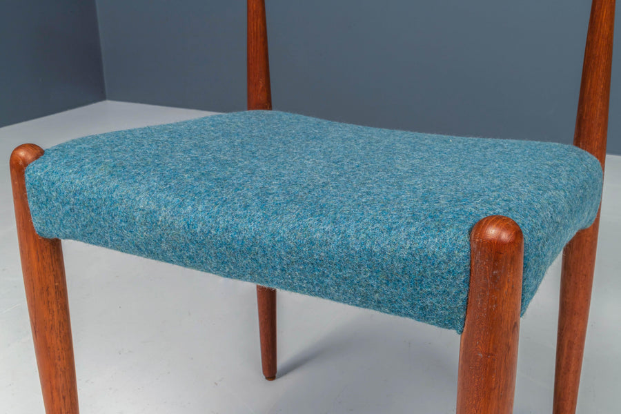 Set of 4 Dining Room Chairs by C. Linneberg for B. Pedersen, Denmark, 1970's