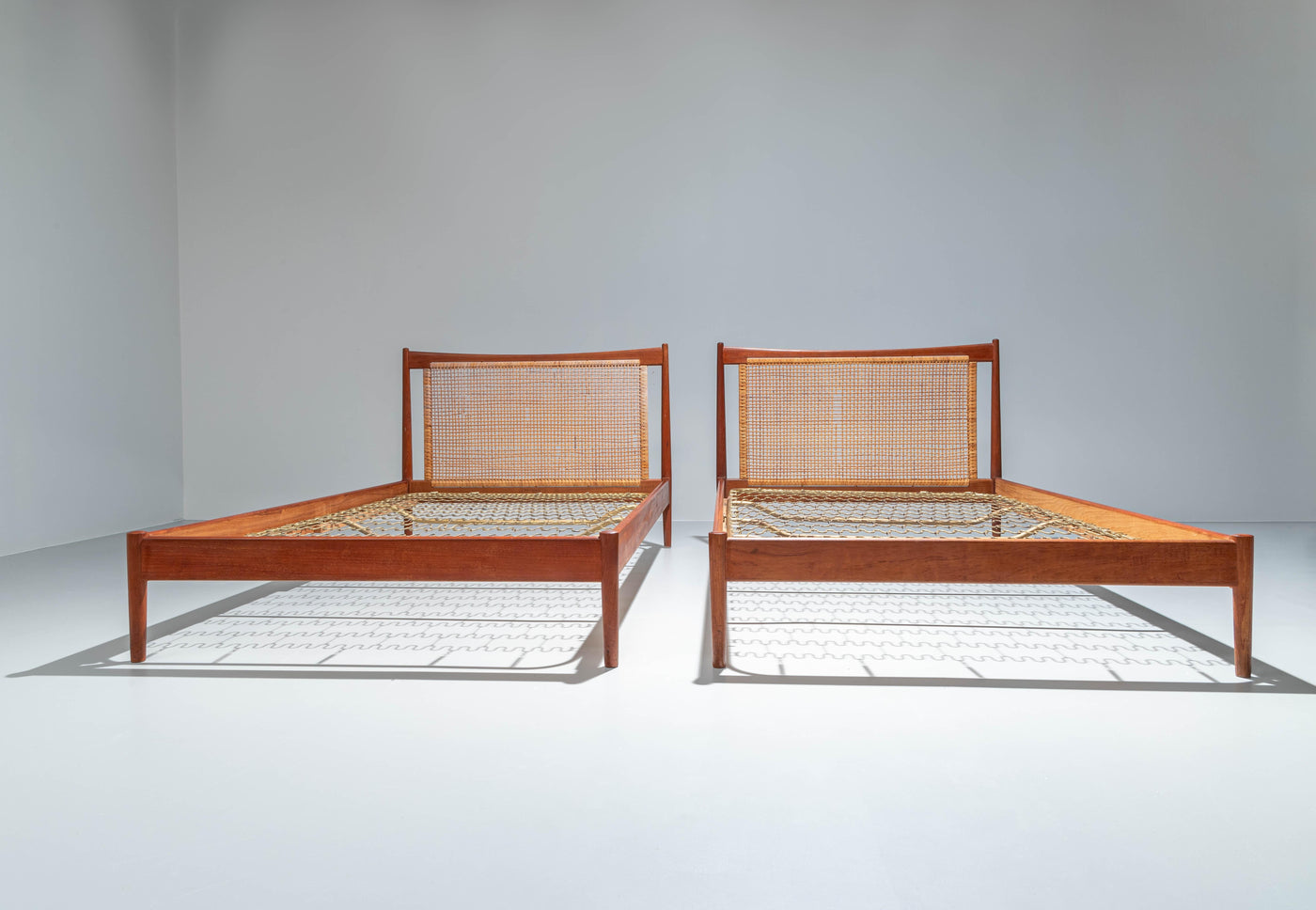 Set of 2 Beds by Børge Mogensen for Søborg Møbelfabrik Denmark, 1950's