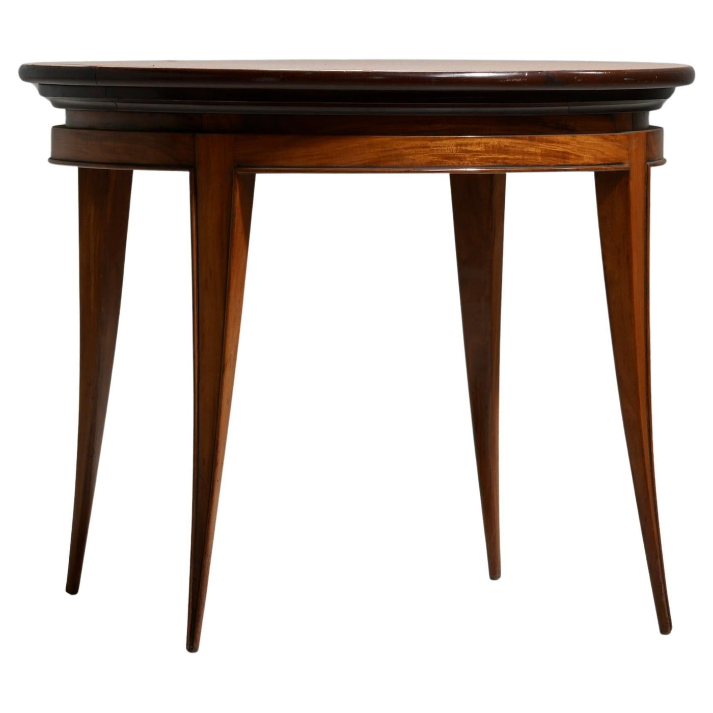 Round Coffee Table by Giuseppe Scapinelli in Wood, Brazil, 1950's