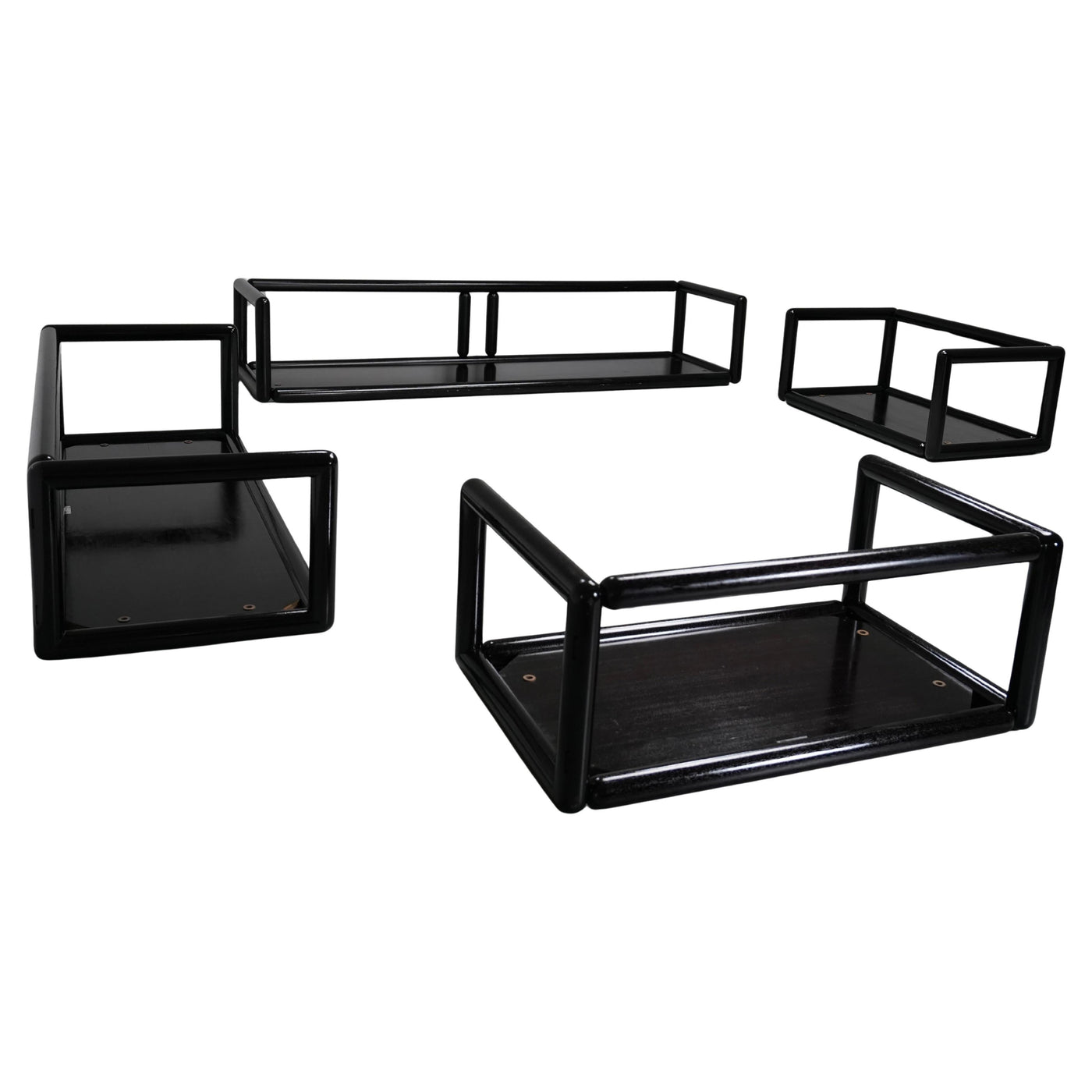 Set of 4 first edition Carlo Scarpa 'Cornaro' Sofa's for Simon, Italy, 1970's