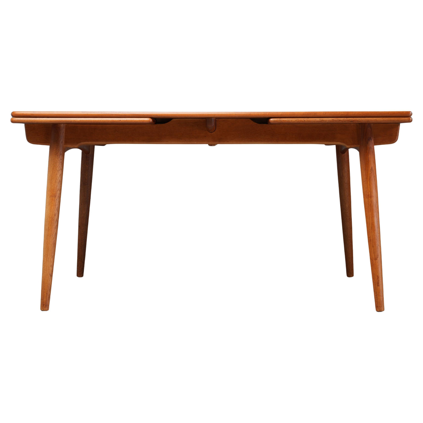 Hans Wegner Teak and Oak Dining Table 312 for Andreas Tuck, Denmark, 1960's