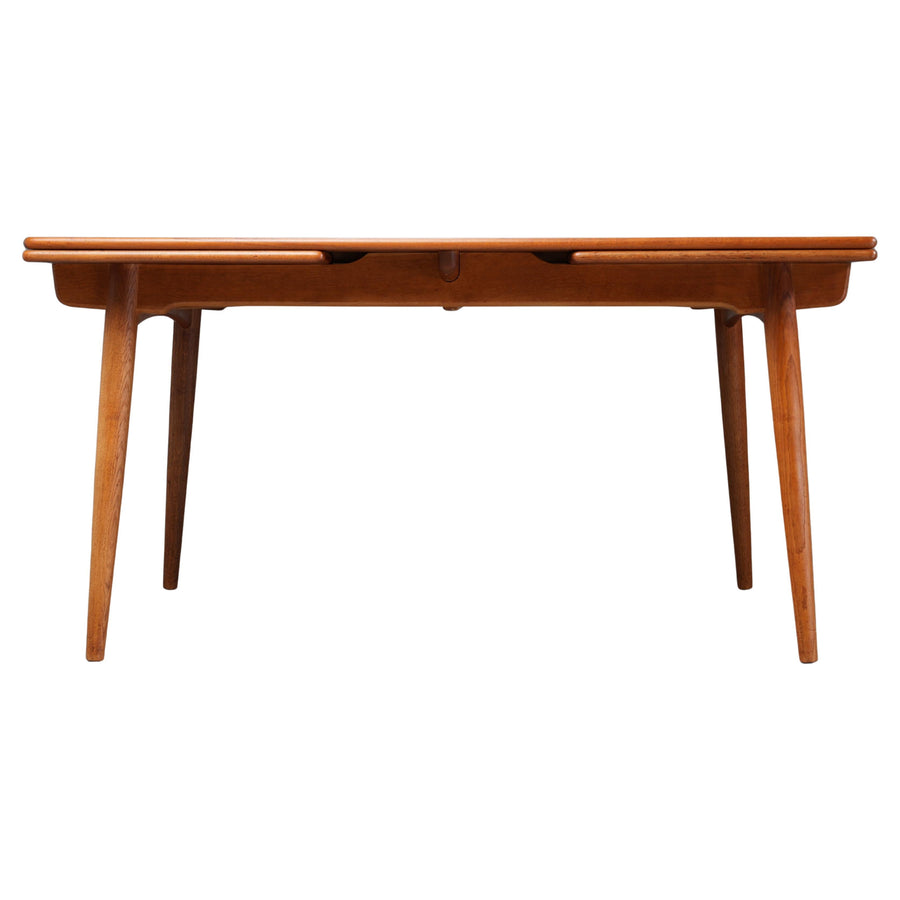 Hans Wegner Teak and Oak Dining Table 312 for Andreas Tuck, Denmark, 1960's