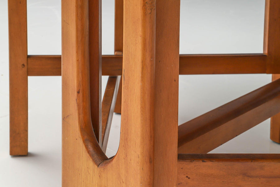 Sculptural Dining Table with Two Drop Leaves in Teak, Denmark, 1960's